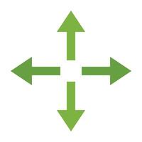Directional Arrows Icon Design vector