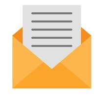 Open Email Icon Design vector