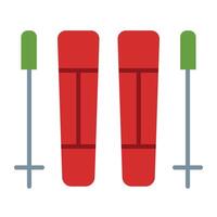 Skiing Icon Design vector