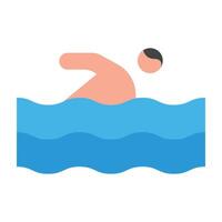 Swimmer Icon Design vector