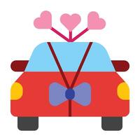 Wedding Car Icon Design vector
