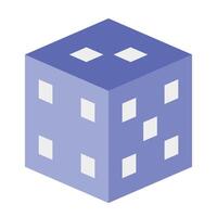 Dice Icon Design vector