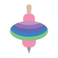 diseño de icono de peonza vector