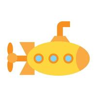 Toy Submarine Icon Design vector