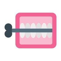 Toy Teeth Icon Design vector