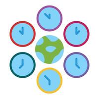 Time Zone Icon Design vector