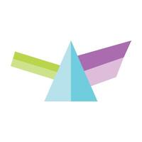 Prism Icon Design vector
