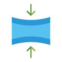 Elasticity Icon Design vector