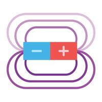 Electromagnetic Icon Design vector