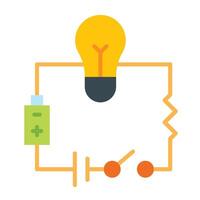 Electronic Circuit Icon Design vector