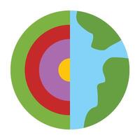 Geophysics Icon Design vector