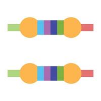 Resistor Icon Design vector