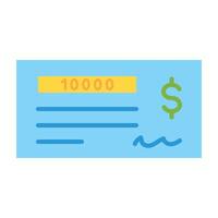 Cheque Icon Design vector