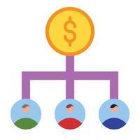 Dividend Icon Design vector