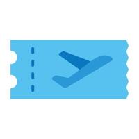 Boarding Pass Icon Design vector