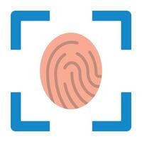 Biometric Icon Design vector