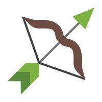 Bow And Arrow Icon Design vector