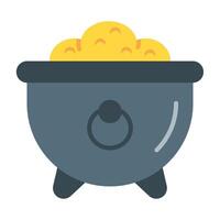 Cauldron Icon Design vector