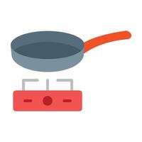 Frying Pan Icon Design vector
