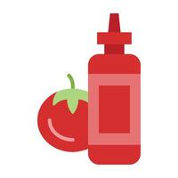 Ketchup Icon Design vector