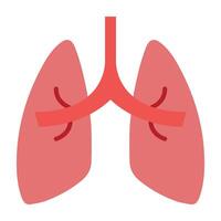 Lungs Icon Design vector