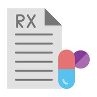 Prescription Icon Design vector