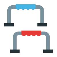 Push Up Bar Icon Design vector