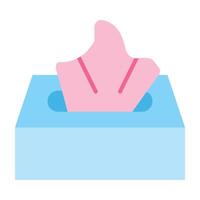 Tissue Box Icon Design vector