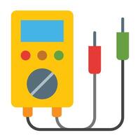 Voltage Tester Icon Design vector
