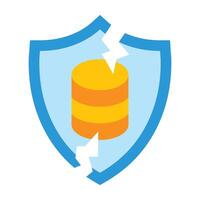 Data Breach Icon Design vector