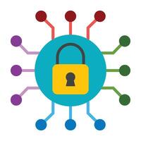 Secure Connection Icon Design vector