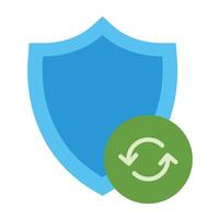 Security Patch Icon Design vector