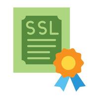 SSL Certificate Icon Design vector