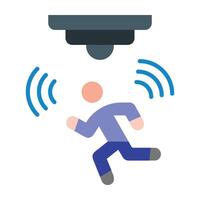Motion Sensor Icon Design vector