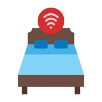 Smart Bed Icon Design vector