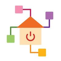 Smart Home Hub Icon Design vector