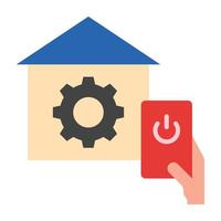 Smart Home Automation Script Icon Design vector