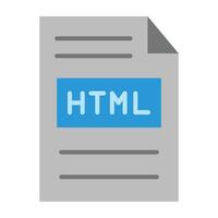 HTML file Icon Design vector