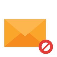 Spam Mail Icon Design vector