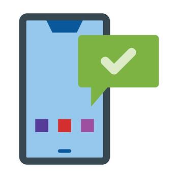 Text Message Icon Design vector