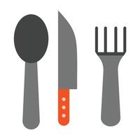 Cutlery Set Icon Design vector