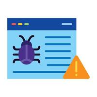 Threat Detection Icon Design vector