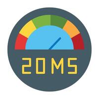 Latency Icon Design vector