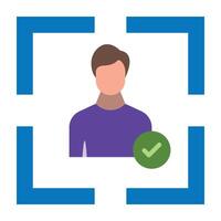 Identity Management Icon Design vector