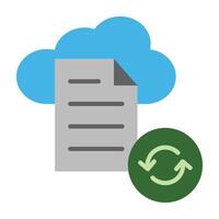 File Sync and Share Icon Design vector