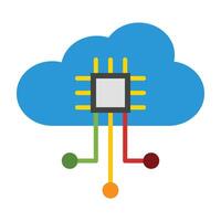 Cloud Architecture Icon Design vector