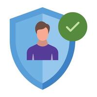 Authentication Icon Design vector