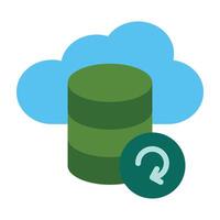 Backup Service Icon Design vector
