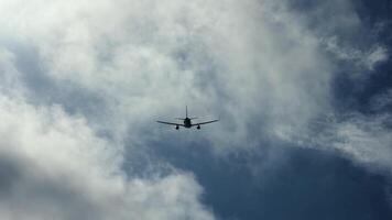 A close-up of an airplane taking off from the runway, showcasing the thrill of flight. Ideal for travel blogs, aviation content, and promotional materials video