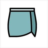 A blue shorts with a white background vector